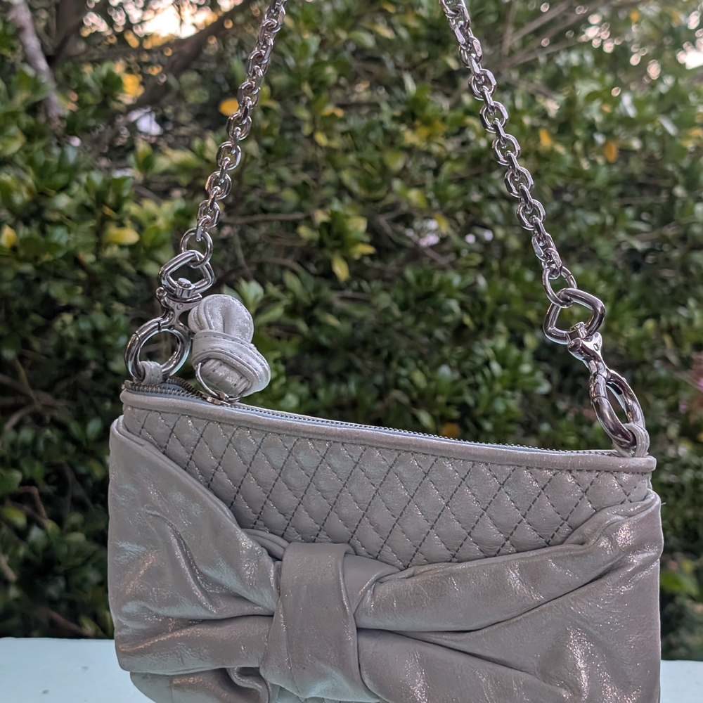 Juicy Couture Silver Quilted Shoulder Bag